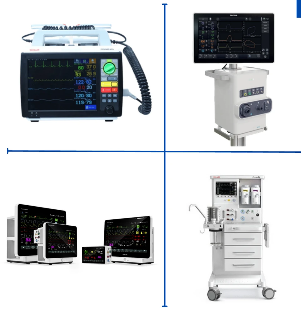 Schiller critical care and diagnostic equipment
